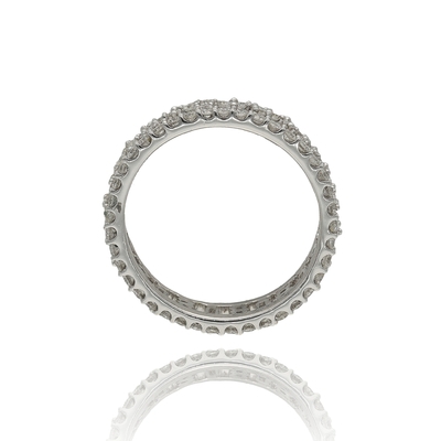 Fehér arany gyűrű 54-es méret (B9935_3I)